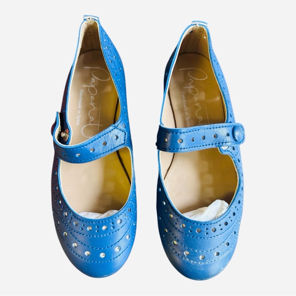 Papanatas | Leather Mary Jane’s Wingtip Candy Shoes